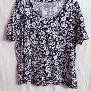 Blue Floral Tee Lane Bryant